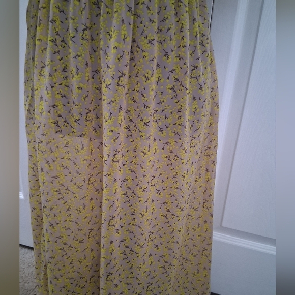 Floral Semi Sheer Summer Maxi Dress Size S - Picture 6 of 16